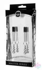 XR Brands Master Series Sex Toys - Adorn Triple Bead Nipple Clamp Set