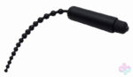 XR Brands Master Series Sex Toys - Dark Rod Vibrating Beaded Silicone Sound
