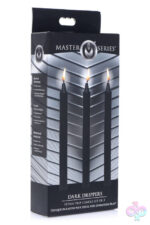 XR Brands Master Series Sex Toys - Fetish Drip Candles 3pk - Black