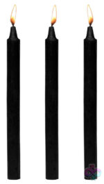 XR Brands Master Series Sex Toys - Fetish Drip Candles 3pk - Black
