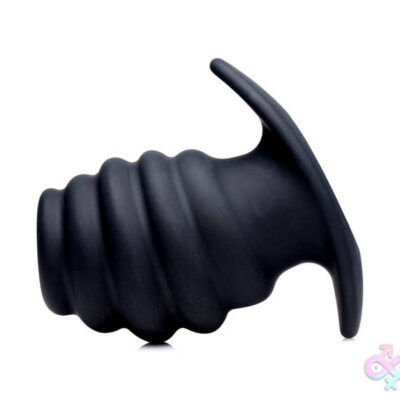 Anal Plug Medium — Hive Ass Tunnel Silicone Ribbed Hollow Anal Plug by XR Brands