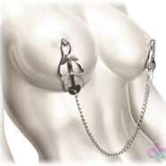XR Brands Master Series Sex Toys - Masters Sterling Nipple Clamps Monarch