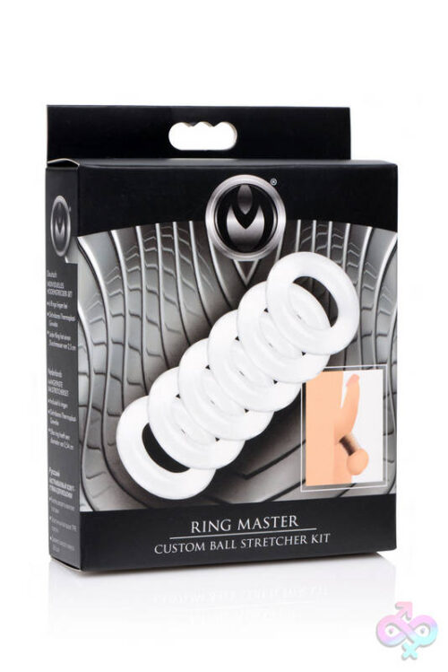XR Brands Master Series Sex Toys - Ms Ring Master Custom Ball Stretching Kit - 6  Ring Pack