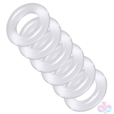 master custom ball stretching kit 6 ring pack by XR Brands clear silicone stretchers