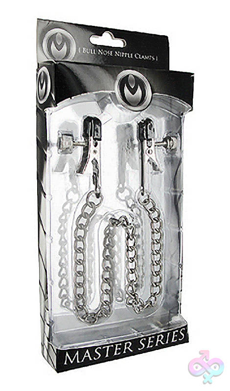 Ox Bull Nose Nipple Clamps XR Brands Master Series Sex Toys - Ox Bull Nose Nipple Clamps
