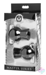 XR Brands Master Series Sex Toys - Reverb Vibrating Nipple Suckers