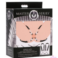 XR Brands Master Series Sex Toys - Spread Labia Spreader Straps With Clamps