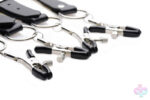 XR Brands Master Series Sex Toys - Spread Labia Spreader Straps With Clamps