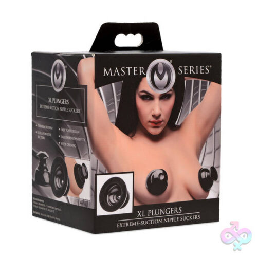 XR Brands Master Series Sex Toys - Xl Plungers Extreme Nipple Suckers