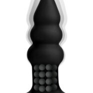 XR Brands Rimmers Sex Toys - Rimmer Model I Rippled Rimming Plug With Remote