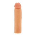 Fat Jack Penis Enlarger Sleeve in beige by XR Brands — realistic full-length extension for couples