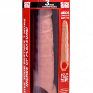 XR Brands Size Matters Sex Toys - 3 Inch Extender Sleeve - Flesh