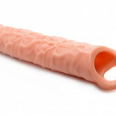 3 inch extender sleeve beige realistic penis extension by XR Brands