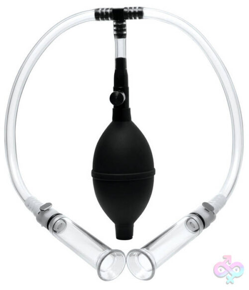 XR Brands Size Matters Sex Toys - Nipple Pumping System With Detachable Cylinders
