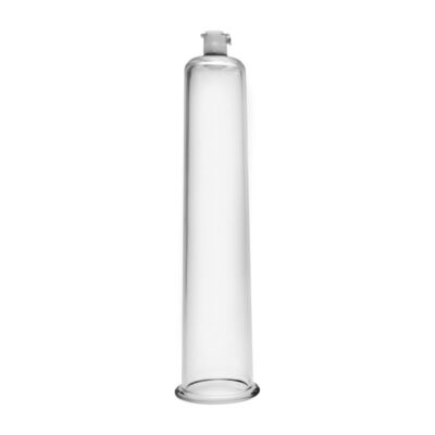 Penis Pump Cylinders 2 25 Inch X 9 Inch by XR Brands — clear acrylic cylinder with built-in air valve