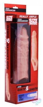 XR Brands Size Matters Sex Toys - Really Ample Penis Enhancer Boxed - Natural