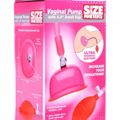 XR Brands Size Matters Sex Toys - Vaginal Pump With 3.8 Inch Small Cup