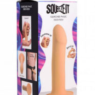 XR Brands Squeeze It Sex Toys - Squeezable Phallic Dildo - Light