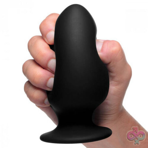XR Brands Squeeze It Sex Toys - Squeezable Silicone Anal Plug - Medium