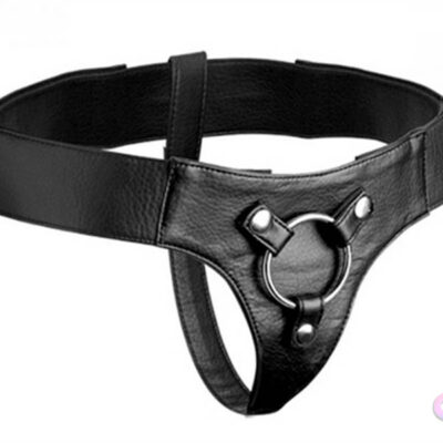 Domina Adjustable Wide Band Strap on Harness in black by XR Brands