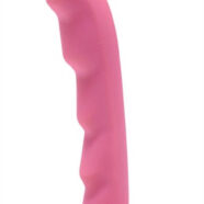 XR Brands Strap U Sex Toys - Ripples Silicone Dildo Strap on Compatible - Pink