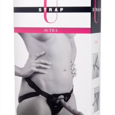 XR Brands Strap U Sex Toys - Sutra Fleece Lined Strap on With Bullet Pocket