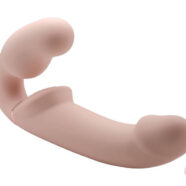 XR Brands Strap U Sex Toys - World's 1st Remote Control Inflatable Ergo-Fit Strap-on - Flesh