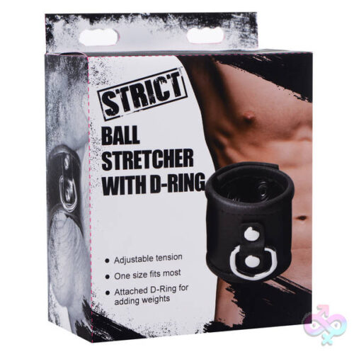 XR Brands Strict Sex Toys - 2 Inch Ball Stretcher with D-Ring