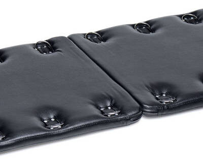 Bondage Board black BDSM furniture by XR Brands with 14 D-ring attachment points
