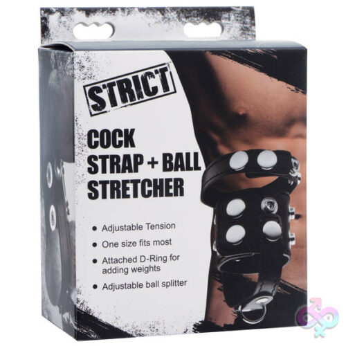 XR Brands Strict Sex Toys - Cock Strap + Ball Stretcher
