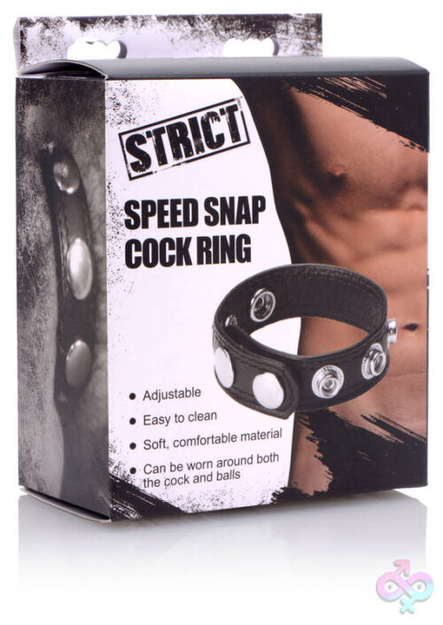 XR Brands Strict Sex Toys - Speed Snap Cock Ring