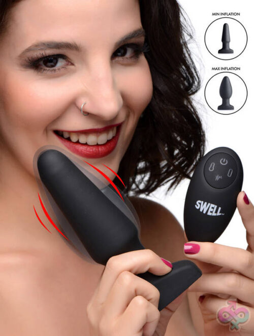 XR Brands Swell Sex Toys - World's 1st Remote Control Inflatable 10x Anal Plug
