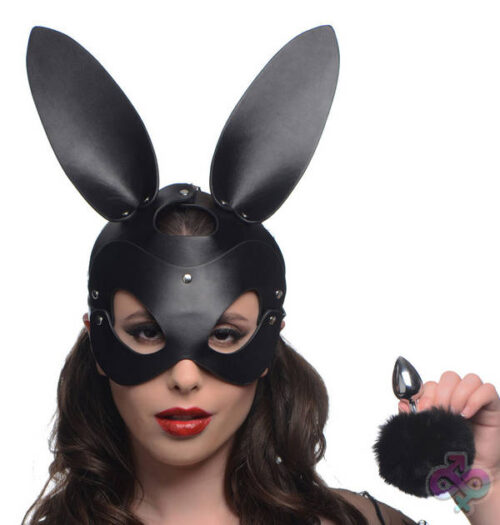 XR Brands Tailz Sex Toys - Bunny Tail Anal Plug and Mask Set