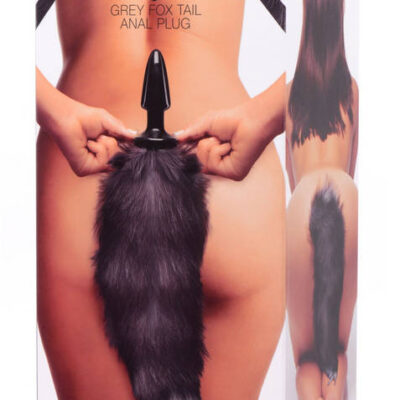 XR Brands Tailz Sex Toys - Grey Fox Tail Anal Plug