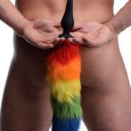 XR Brands Tailz Sex Toys - Rainbow Tail Anal Plug