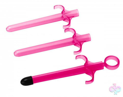 XR Brands Trinity Vibes Sex Toys - Lubricant Launcher 3 Pack - Pink