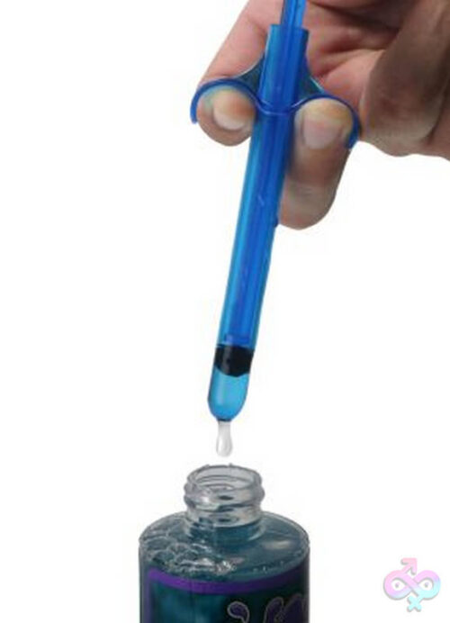 XR Brands Trinity Vibes Sex Toys - Lubricant Launcher Set of 3 - Blue