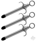 XR Brands Trinity Vibes Sex Toys - Lubricant Launcher Set of 3 - Smoke