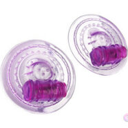 XR Brands Trinity Vibes Sex Toys - Razzles Vibrating Nipple Pads - Purple