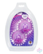 XR Brands Trinity Vibes Sex Toys - Razzles Vibrating Nipple Pads - Purple