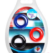 XR Brands Trinity Vibes Sex Toys - Stretchy Cock Ring 3 Pack