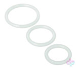 XR Brands Trinity Vibes Sex Toys - Trinity Silicone Cock Rings - Clear