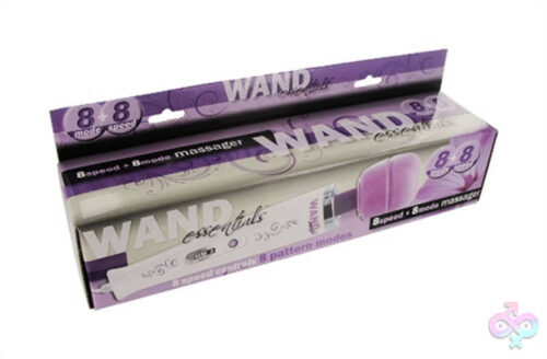 XR Brands Wand Essentials Sex Toys - 8 Speed 8 Function Wand 110v - Purple