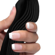 XR Brands Wonder Vibes Sex Toys - 7x Bendable Silicone Rabbit Vibrator - Black