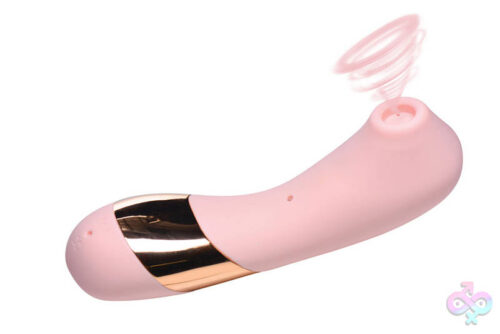 XR Brands inmi Sex Toys - Shegasm Tickle Tickling Clit Stimulator With Suction - Pink