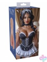 Medium beige TPE masturbator with realistic textured design by Shots Toys
