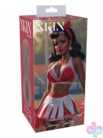 Large beige textured TPE masturbator Cherry Splitz by Shots Toys