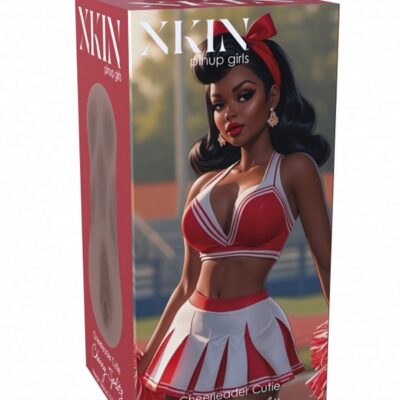 Large beige textured TPE masturbator Cherry Splitz by Shots Toys