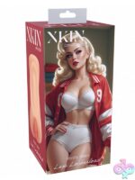 Large beige realistic-feel TPE masturbator Lexi Lockerload by Shots Toys