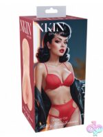 Pinup Misty Muffburner medium TPE masturbator in beige flesh tone by Shots Toys